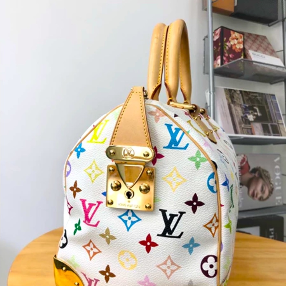 Louis Vuitton Handbag Monogram Multicolor Speedy 30 - Picture 5 of 9